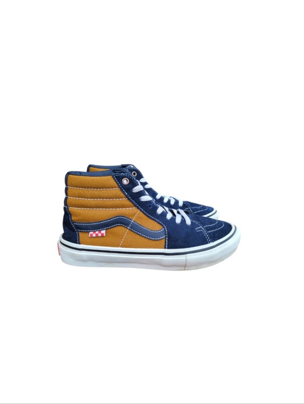 Vans Hi Skate Reynolds Dane Blue Brown Athletic Tennis Shoe Sneaker Men 7.5 Wall